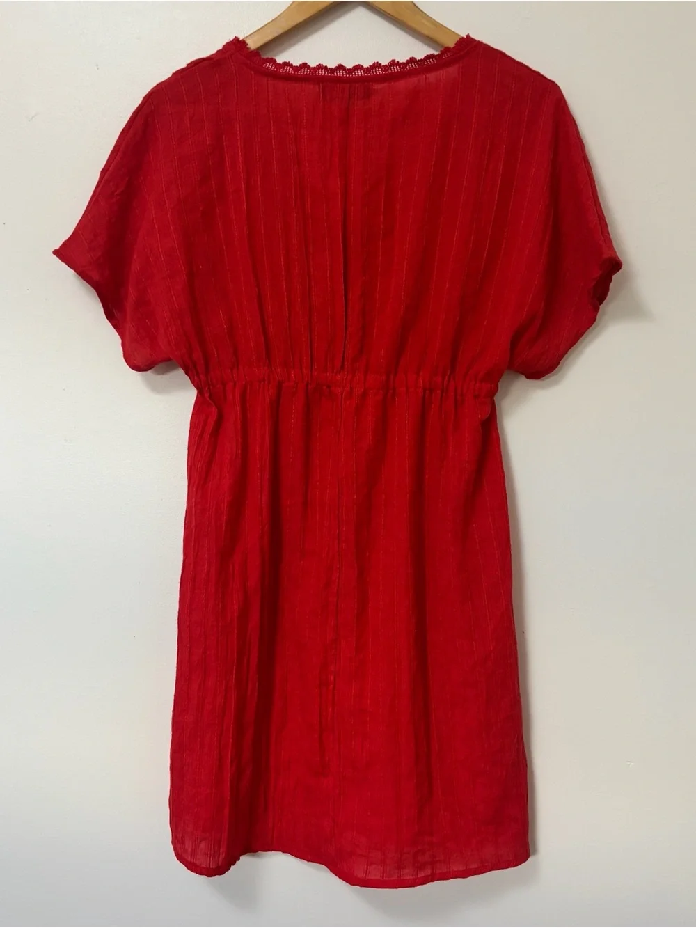 ACX Active Red V-Neck swim coverup size small - Picture 2 of 4